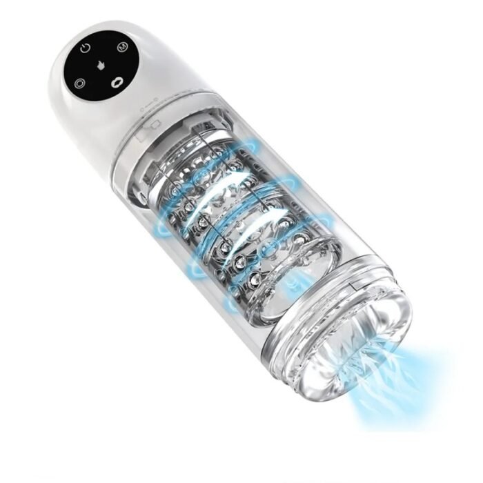 Lovesvibe 4-in-1-Masturbator für Männer mit 7 Saug & 7 Rotationsfunktionen und One-Click-Release Sex Toys Männer