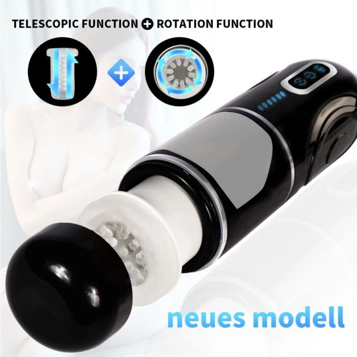 Lovesvibe 7 Stoßrotation Automatischer Masturbator Voice Sexspielzeug Männer mit Saugnapf