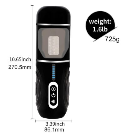 Lovesvibe 7 Stoßrotation Automatischer Masturbator Voice Sexspielzeug Männer mit Saugnapf