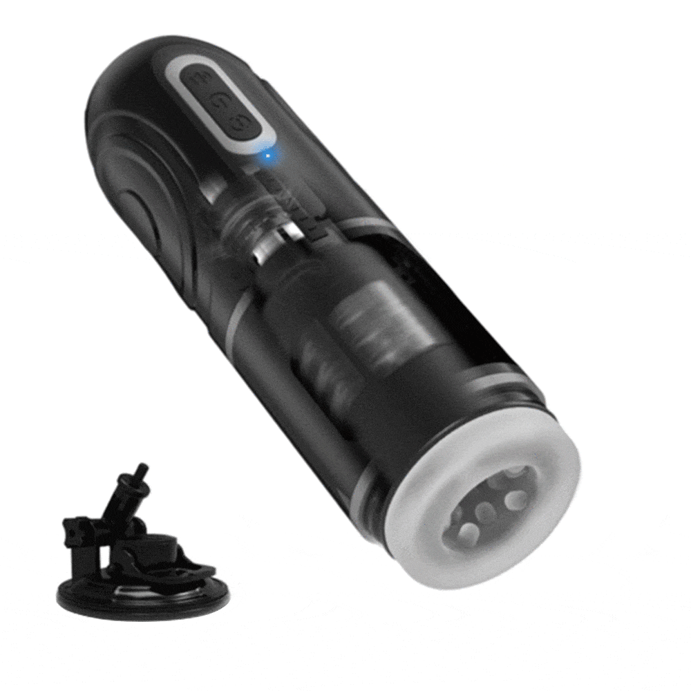 Lovesvibe 7 Stoßrotation Automatischer Masturbator Voice Sexspielzeug Männer mit Saugnapf