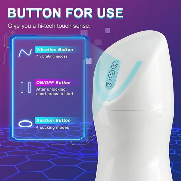 Lovesvibe 7 Vibrating 4 Sucking Elektrischer Masturbatoren Luftdichte Vagina Taschenmuschi Vibratorensets für Männer