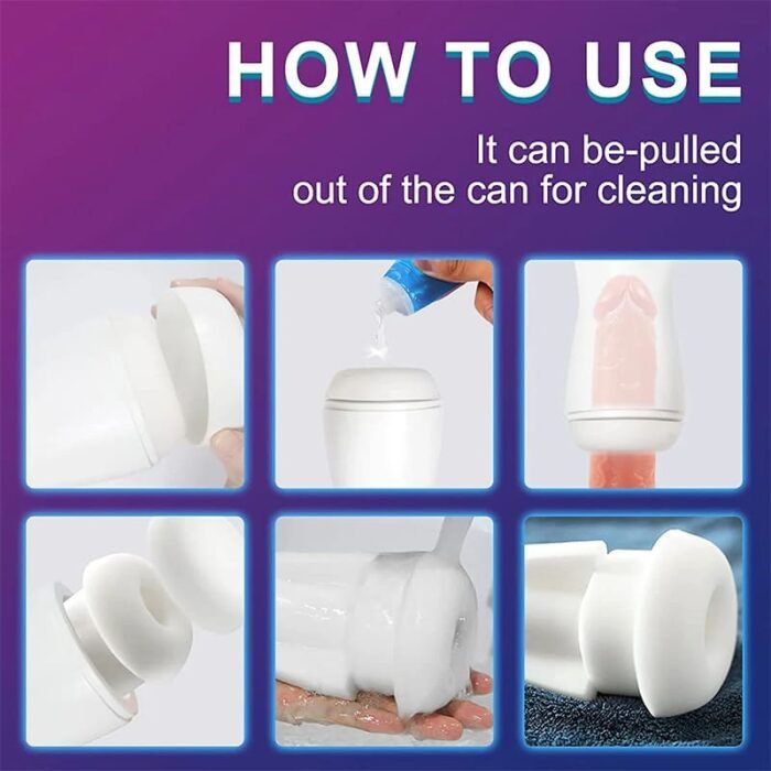 Lovesvibe 7 Vibrating 4 Sucking Elektrischer Masturbatoren Luftdichte Vagina Taschenmuschi Vibratorensets für Männer