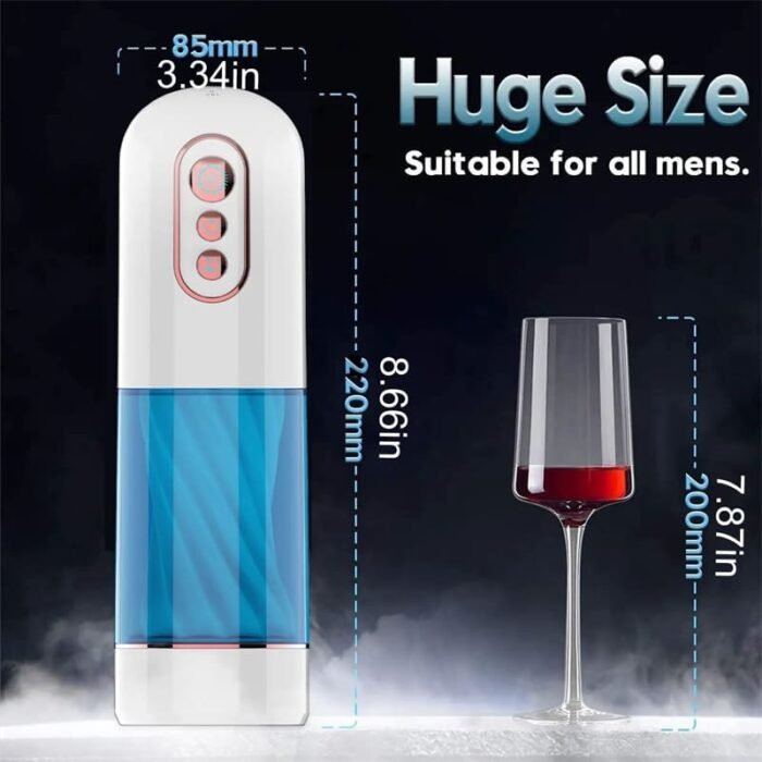 Lovesvibe 7 Vibrations und 3 Saugmodi Elektrischer Masturbator Weicher TPE-Kanal Voice Taschenmuschi Vibrator