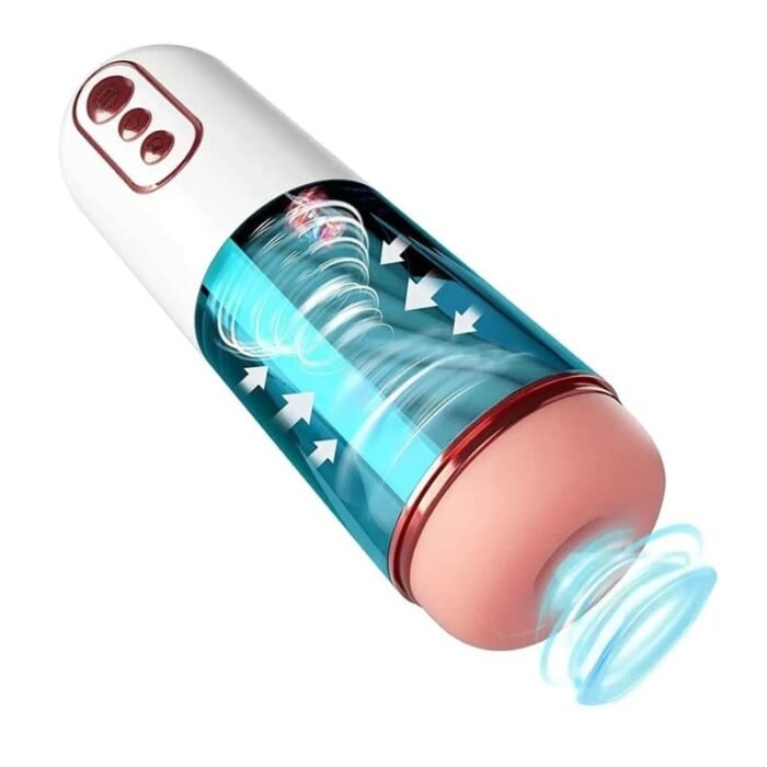 Lovesvibe 7 Vibrations und 3 Saugmodi Elektrischer Masturbator Weicher TPE-Kanal Voice Taschenmuschi Vibrator