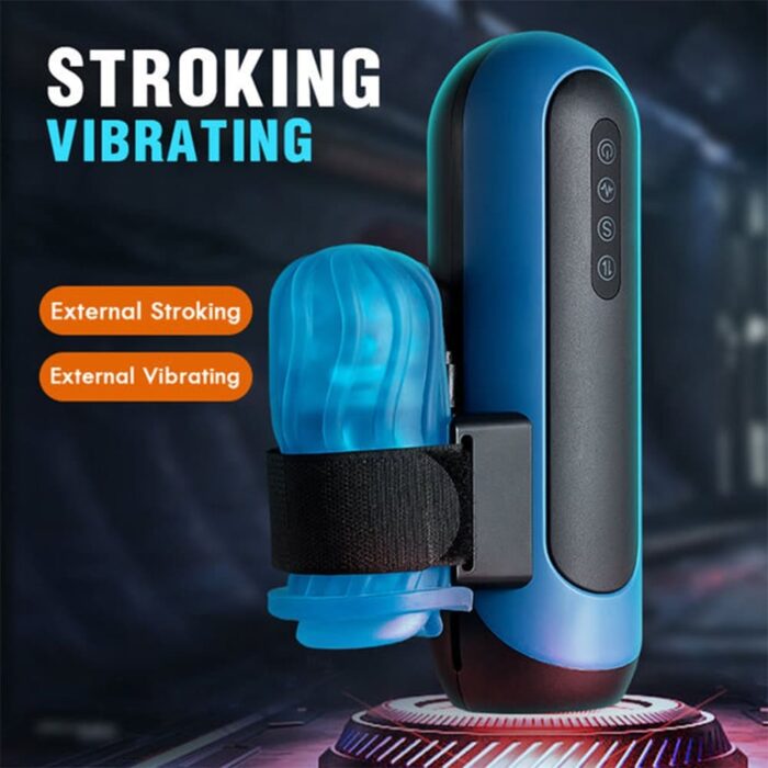 Lovesvibe Automatischer Masturbator Penispumpe mit 7 Saug, Rotations & Leckfunktionen Männer Sex Spielzeug