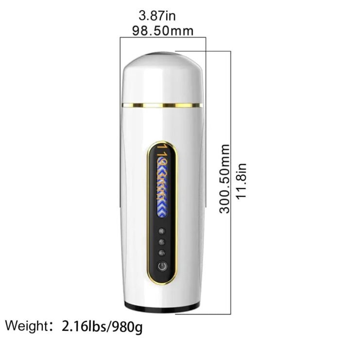 Lovesvibe Automatischer Masturbator, Penispumpe mit 7 Vibrationen, Saugfunktion, freihändige Sexmaschine mit Saugfuß