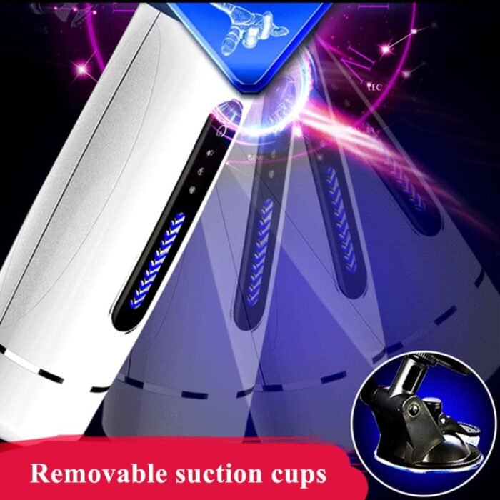 Lovesvibe Automatischer Masturbator, Penispumpe mit 7 Vibrationen, Saugfunktion, freihändige Sexmaschine mit Saugfuß