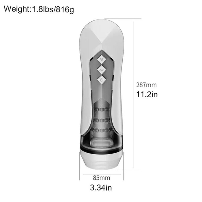 Lovesvibe Automatischer Masturbator Sexspielzeug mit 7 Vibration Stoßmodi Voice Oralsex Sexspielzeug für Männer