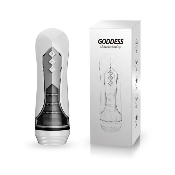 Lovesvibe Automatischer Masturbator Sexspielzeug mit 7 Vibration Stoßmodi Voice Oralsex Sexspielzeug für Männer