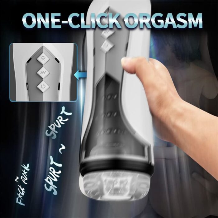 Lovesvibe Automatischer Masturbator Sexspielzeug mit 7 Vibration Stoßmodi Voice Oralsex Sexspielzeug für Männer