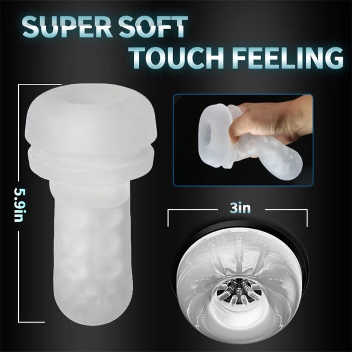 Lovesvibe Automatischer Masturbator Sexspielzeug mit 7 Vibration Stoßmodi Voice Oralsex Sexspielzeug für Männer