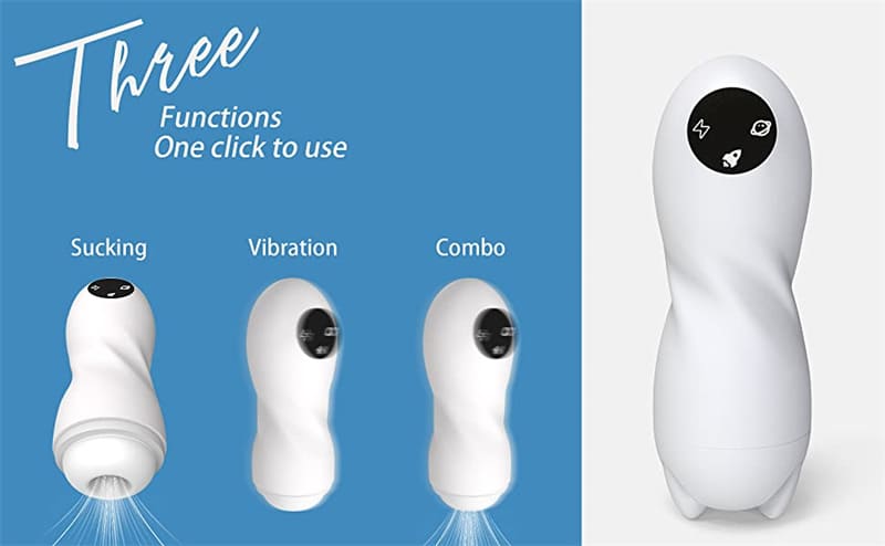Lovesvibe Automatischer Masturbator für Männer mit 9 Vibrations und 4 Saugmodi Sexspielzeug für Männer