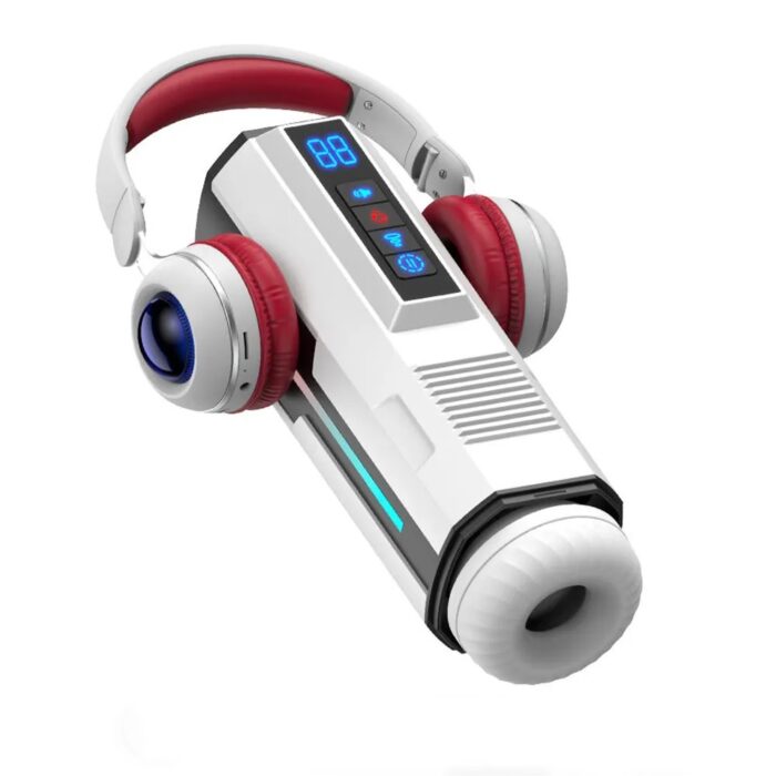 Lovesvibe Automatischer Masturbator mit 5 Stoßvibrations und Saugmodi, Sprachheizung Sexspielzeug für Männer