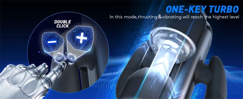 Lovesvibe Automatischer Masturbator mit langem Kolben und Telescopic Distance und 10 Vibration Stoß Sexmaschine