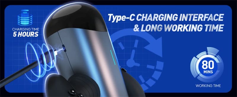 Lovesvibe Automatischer Masturbator mit langem Kolben und Telescopic Distance und 10 Vibration Stoß Sexmaschine