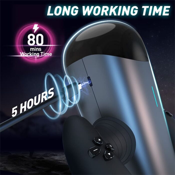 Lovesvibe Automatischer Masturbator mit langem Kolben und Telescopic Distance und 10 Vibration Stoß Sexmaschine