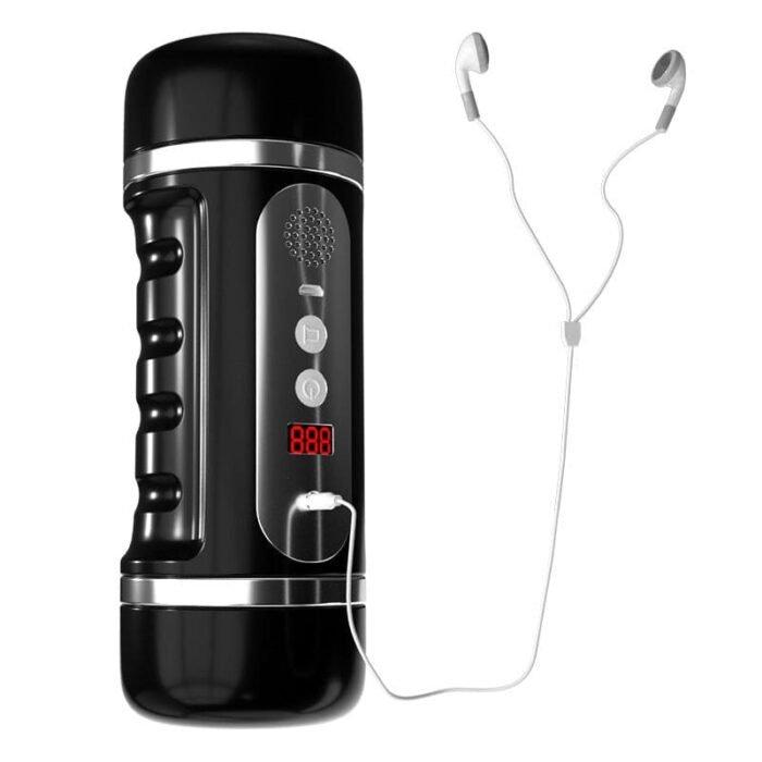Lovesvibe Doppelkanal Masturbator für Männer mit 6 Vibrations- und Saugmodi Pocket Pussy 3D Male Stroker