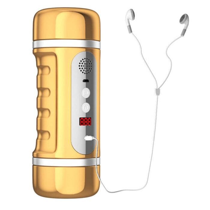 Lovesvibe Doppelkanal Masturbator für Männer mit 6 Vibrations- und Saugmodi Pocket Pussy 3D Male Stroker