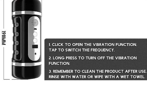 Lovesvibe Doppelkanal Masturbator für Männer mit 6 Vibrations- und Saugmodi Pocket Pussy 3D Male Stroker