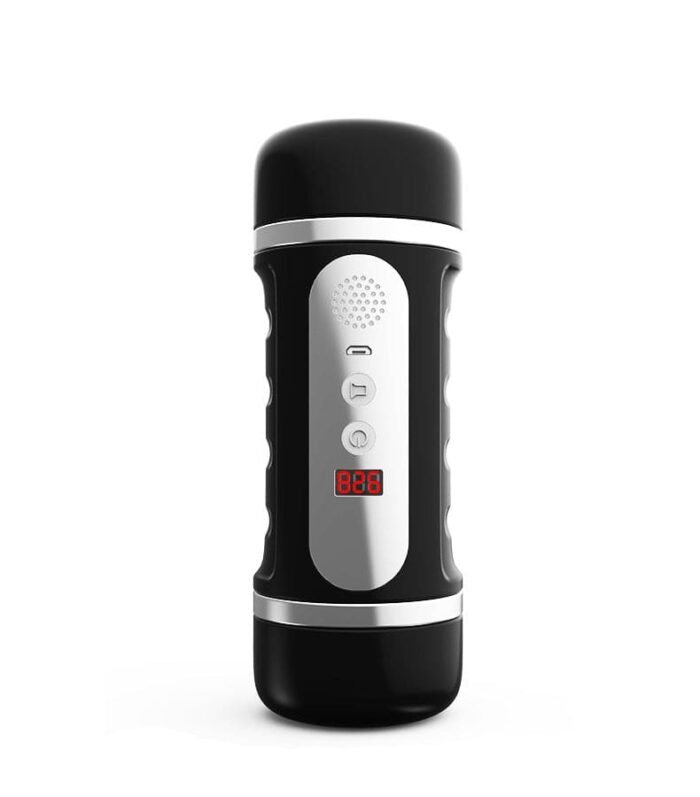 Lovesvibe Doppelkanal Masturbator für Männer mit 6 Vibrations- und Saugmodi Pocket Pussy 3D Male Stroker