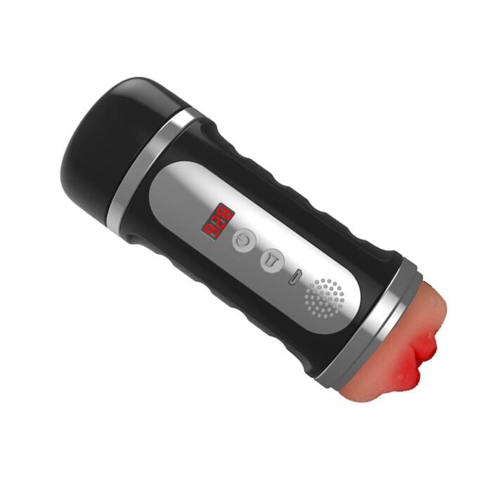 Lovesvibe Doppelkanal Masturbator für Männer mit 6 Vibrations- und Saugmodi Pocket Pussy 3D Male Stroker