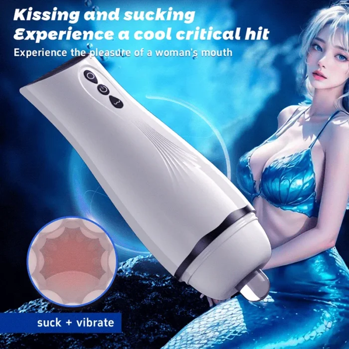 Lovesvibe Elektrischer Masturbator Taschenmuschi mit 9-Frequenz-Vibration, saugende Sextoys für Männer