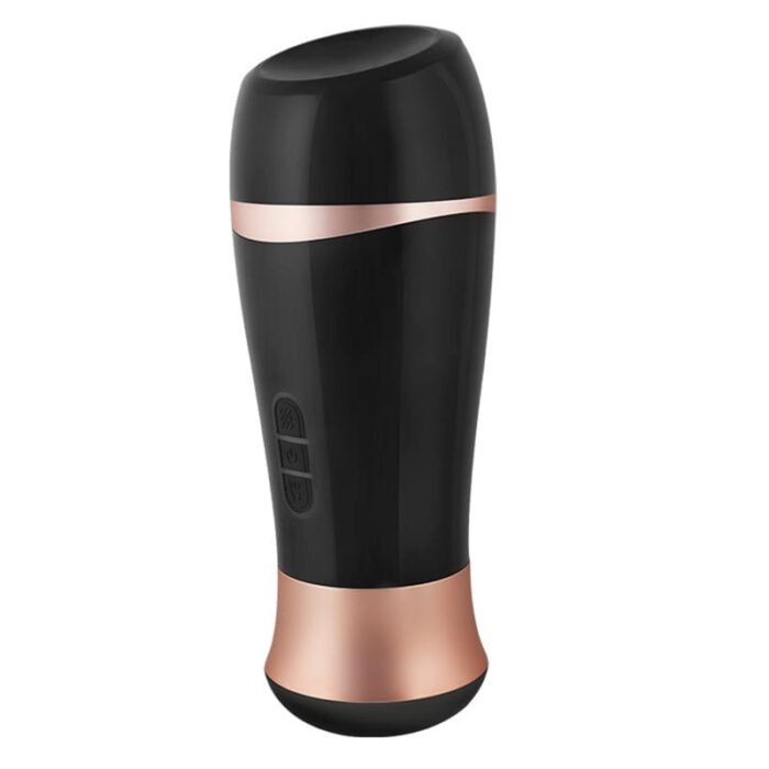 Lovesvibe Elektrischer Masturbator mit 6-Frequenz-Dual-Vibration 3D Realistische Vagina Oralsex Taschenmuschi
