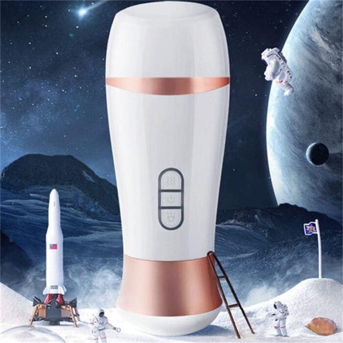 Lovesvibe Elektrischer Masturbator mit 6-Frequenz-Dual-Vibration 3D Realistische Vagina Oralsex Taschenmuschi