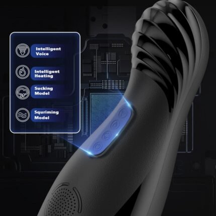 Lovesvibe Elektrischer Masturbator mit 8 Vibrationen, 5 Saug- und Heizfunktionen, Oralsex Sexspielzeug Männer