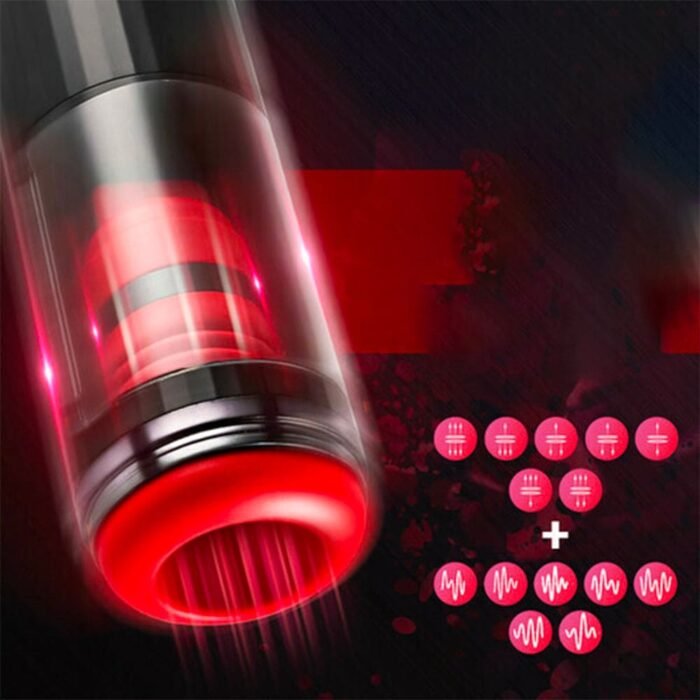 Lovesvibe Intelligenter Masturbieren für Männer mit 7 Vibrations Stoßmodi Herren masturbator