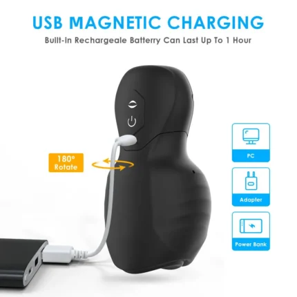 Lovesvibe Masturbator Sextoys Männer mit 7 Vibrationen 3 Saugmodi Sexspielzeug für Männer