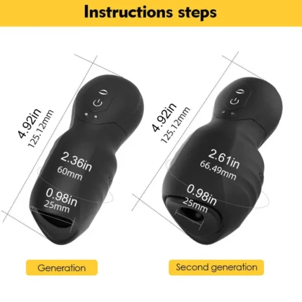 Lovesvibe Masturbator Sextoys Männer mit 7 Vibrationen 3 Saugmodi Sexspielzeug für Männer