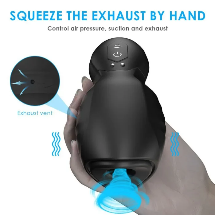 Lovesvibe Masturbator Sextoys Männer mit 7 Vibrationen 3 Saugmodi Sexspielzeug für Männer