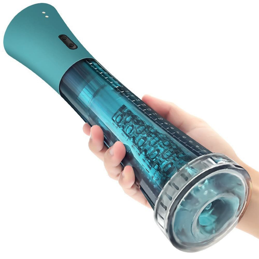Lovesvibe Masturbatoren Penispumpe mit 3 Saugmodi Realistisches 3D-Strukturiertes Sextoys für Männer