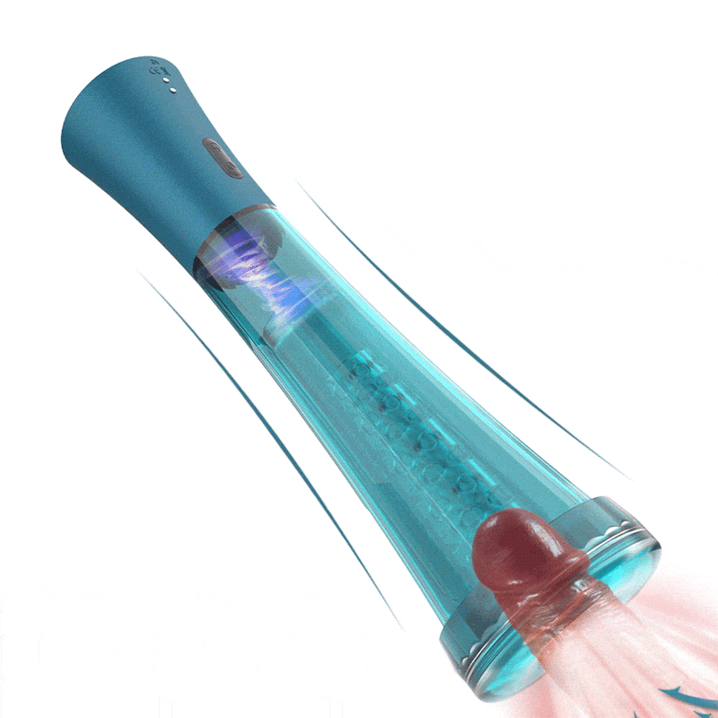 Lovesvibe Masturbatoren Penispumpe mit 3 Saugmodi Realistisches 3D-Strukturiertes Sextoys für Männer
