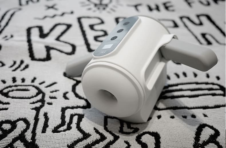 Lovesvibe Masturbieren für Männer Elektrisch 9 Vibration Stoß Modi freihändige Sexmaschine mit klappbaren Griffen