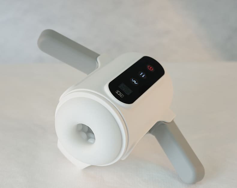 Lovesvibe Masturbieren für Männer Elektrisch 9 Vibration Stoß Modi freihändige Sexmaschine mit klappbaren Griffen