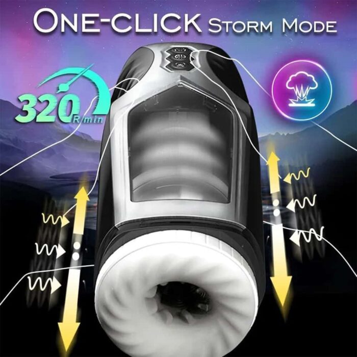 Lovesvibe Masturbieren für Männer Elektrisch mit 10 Vibrations & 5 Rotations modi Masturbieren Cup