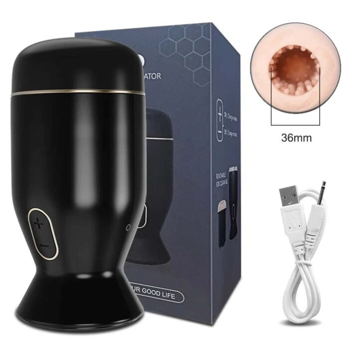 Lovesvibe Masturbieren für Männer Sexspielzeug 7 Vibration & 6 Rotationsmodi 3D Automatischer Taschenmuschi
