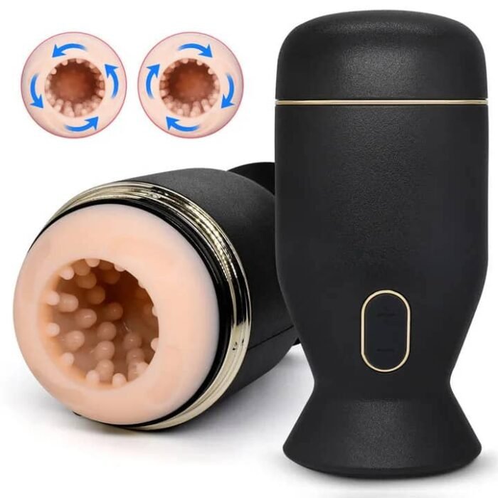 Lovesvibe Masturbieren für Männer Sexspielzeug 7 Vibration & 6 Rotationsmodi 3D Automatischer Taschenmuschi