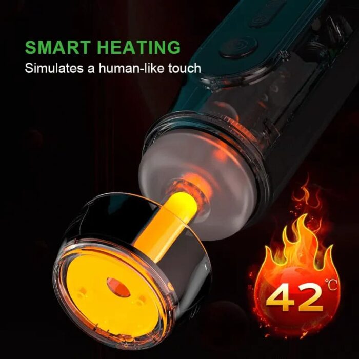 Lovesvibe Masturbieren für Männer mit 6 Vibrations- und 4 Saugfunktionen, Heizung, LCD-Display Sexspielzeug für Männer