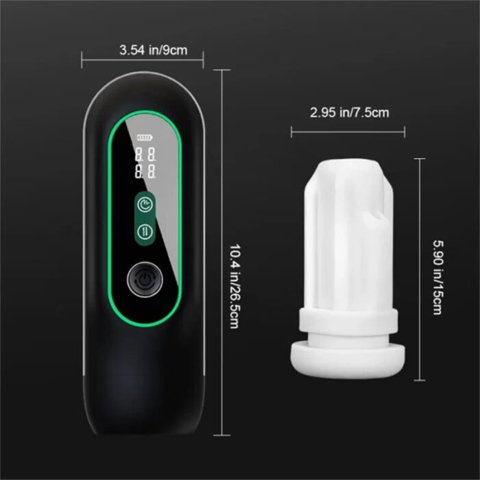 Lovesvibe Masturbieren für Männer mit 6 Vibrations- und 4 Saugfunktionen, Heizung, LCD-Display Sexspielzeug für Männer