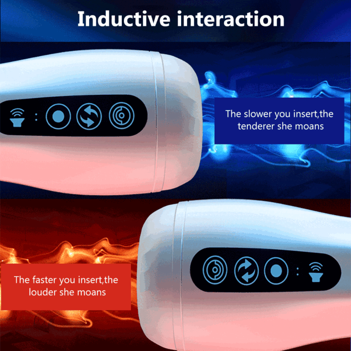 Lovesvibe Smart Vibration Sucking Masturbator Mann mit Sprachheizungsfunktion Elektrische Penispumpe