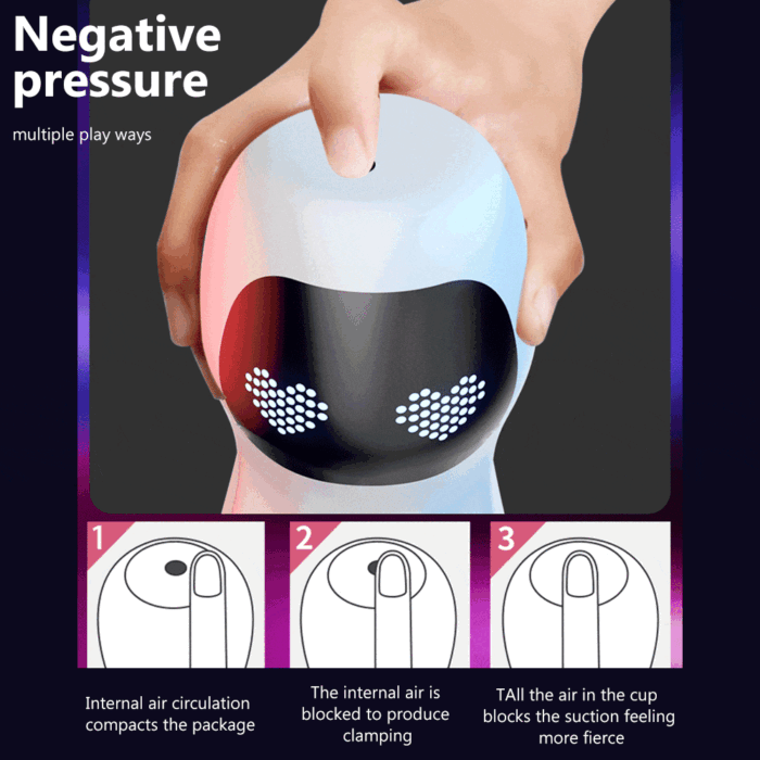 Lovesvibe Smart Vibration Sucking Masturbator Mann mit Sprachheizungsfunktion Elektrische Penispumpe