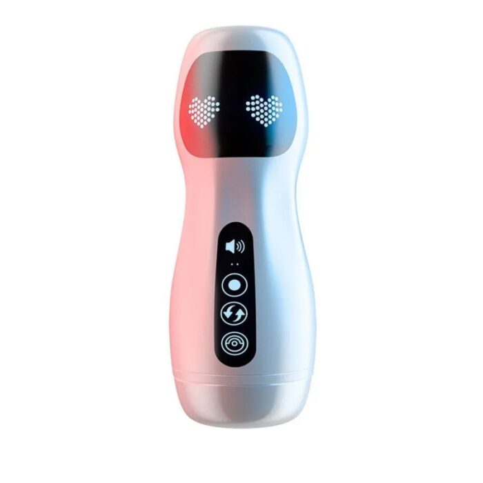 Lovesvibe Smart Vibration Sucking Masturbator Mann mit Sprachheizungsfunktion Elektrische Penispumpe