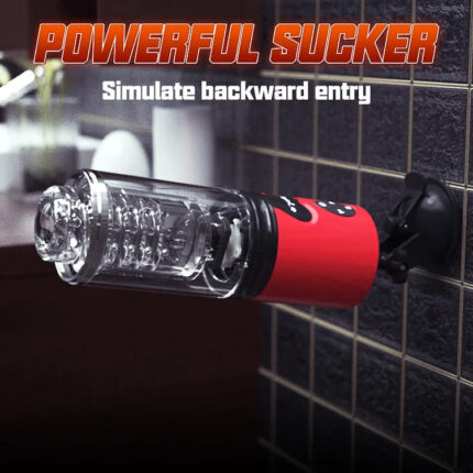 Lovesvibe intelligenter Aussprache Masturbator - Multifrequenz mit variabler Geschwindigkeit Sexmaschine mit Ständer