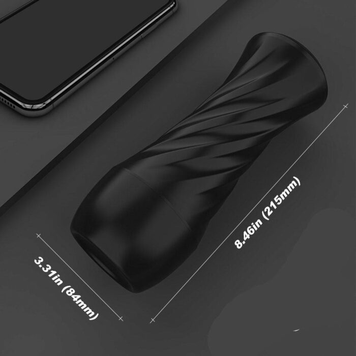 Manueller Saug-Extrusions Masturbator für Männer mit realistischer 3D-Textur & Weicher TPE-Kanal-Taschenmuschi
