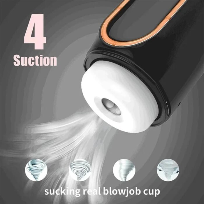 Masturbator Männer mit 10 Vibrationen und 4 Saugnäpfen Sexspielzeug für Männer