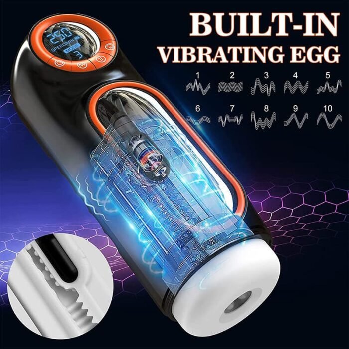 Masturbator Männer mit 10 Vibrationen und 4 Saugnäpfen Sexspielzeug für Männer