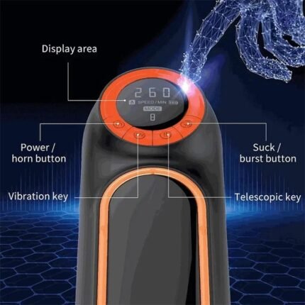 Masturbator Männer mit 10 Vibrationen und 4 Saugnäpfen Sexspielzeug für Männer